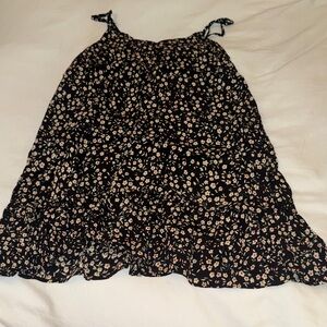 Urban Outfitters Black Floral Mini Dress
